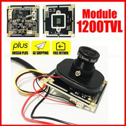 Cameras Analog 1 / 4CMOS 1200TVL HD COLOR MINI CCTV CAME CHIP MODULE SET CANCUIT FINI