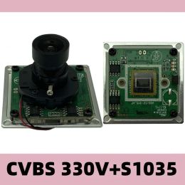 Cameras Module Analog Board Ircut M12 Lens 1/3 pouce CMOS CVBS 800TVL 330V300 + SC1035 BNC CCTV Sécurité Survise