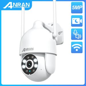 Caméras Anran 5MP Camera de surveillance WiFi Wiless Wiwer Way Talk Talk Automatic Tracking Full Color Night Vision Security IP Camera