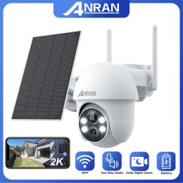 Cameras Anran Q1 2K Solar Battery Camera 7800mAh 3MP PTZ Wiless Wifi Camera Pir Humanoid Detection Smart Night Vision Solar