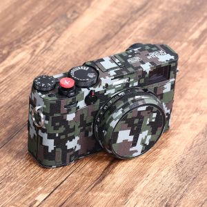 Camera's Antiscratch Camera Body Film Kit voor Fujifilm Fuji X100V X100V Beschermende sticker Leather Textuur Koolstofvezel Decoratie
