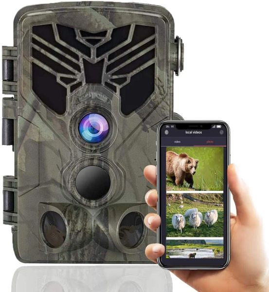 Cameras App Bluetooth Control Live Show WiFi Trail Camera Hunting Wildlife Caméras WiFi830Plus 36MP 2.7k Visitre Vision Vision Night