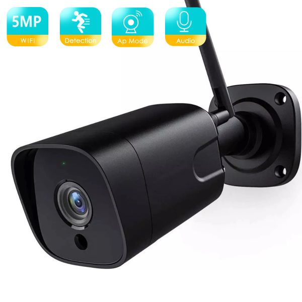 Cámaras Besder 5MP 2way Audio 2MP Bullet Smart IP Camera IP Sensor Impresionante Wifi Wifi Detección de movimiento de movimiento CCTV Vigilancia