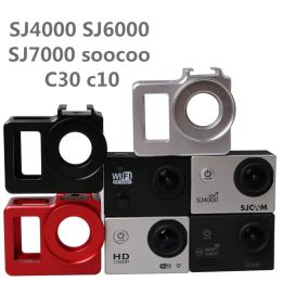 Camera's C30 Legering Kooi Beschermingsbehuizing Handafdekking Tas metalen frame+UV -filter voor SJCAM SJ4000 SJ5000 H9 H9R SJ9000 SOOCOO C3 Clownfish