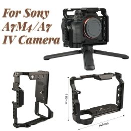 Cameras Camera Cage Cadre Case Protector pour A7M4 / A7 IV Plate de base avec accessoires Acratype ACCESSOIRES ALLIAGE ALLIAL POUR SONY A7M4 / A7IV