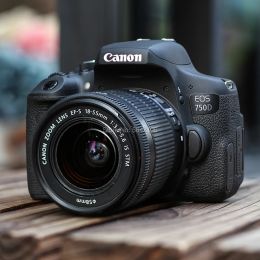 Caméras Canon EOS 750D DSLR CAME CAME CANON EFS 1855 mm f / 3,55.6 Is STM Lens