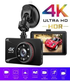 Caméras Voiture DVR Caméra Enregistreur vidéo Dashcam Moniteur de stationnement 4K Ultra HD Dash Cam 3 pouces Tableau de bord 150 ° Grand Angle1271908