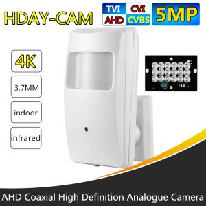 Cámaras Coaxial HD 8MP 5MP 2MP 1MP AHD Mini Camera 1080p 720p 3.7 mm Mini Box Pir Motion Sensor Box Camera de seguridad CCTV