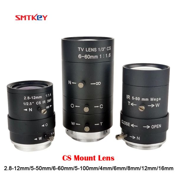 Cameras CS Mount 2,812 mm / 550 mm / 660 mm / 5100 mm LEGLE VARIFOCALE MANUEL 4/6/8/12/16MM