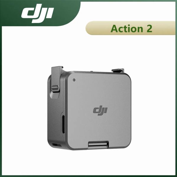 Cameras DJI Action 2 Module d'alimentation peut filmer jusqu'à 180 minutes Gains MicroSD Card Slot Hotswappable et utilisé avec un microphone externe