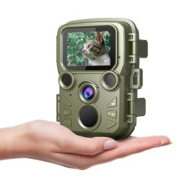 Caméras DSOON HUNTING CAME MINI PRAITE CAMERIE 12MP 1080P VIDÉO ANIMAL VISION NOBILE ANIMAUX IMPHARGE INFÉRIE 850 NM Infrarouge