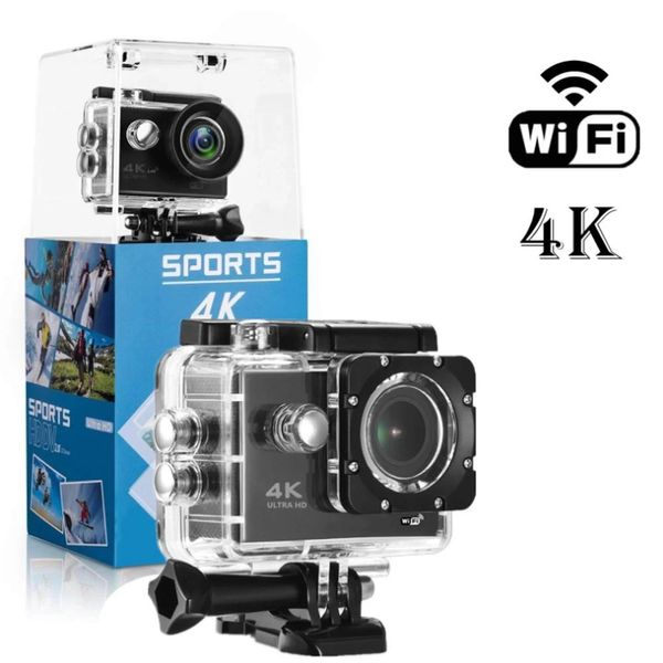 Caméras F600 F600R 4K Caméra d'action Wifi 16MP 170D Sport DV 30M 1080P Go étanche Pro Sports extrêmes vidéo casque de vélo voiture Cam DVR