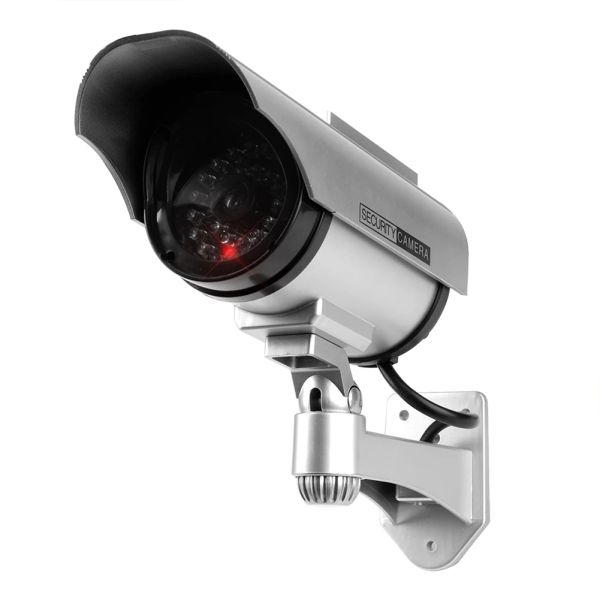 Cameras Fake Caméra Bulle de sécurité extérieure Caméra manquier clignotant Red LED Monitor de simulation intérieure CCTV CamCromder de surveillance