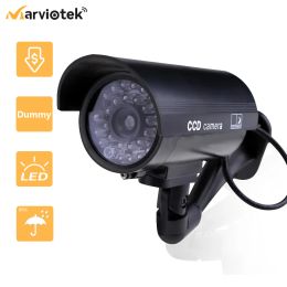 Caméras fausse caméra mannequin en plein air imperméable de sécurité à la maison vidéo de surveillance vidéo caméra intérieure vision nocturne ipcam avec lumière LED