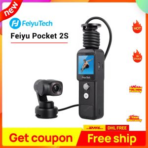 Cámaras Feiyutech Feiyu Pocket 2S 3axis Gimbal Camera Distancia División Base magnética 1 / 2.5 pulgadas Sensor 130 Campo de vista Ultra HD 4K