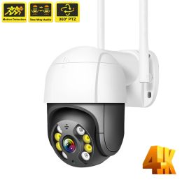 Cámaras FHD 4K 8MP IP Wifi Cámara de seguridad para exteriores Smart Home CCTV 360 PTZ Video Monitor 5MP Secure Kamera Vigilancia IP Cam