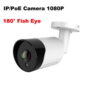 Camera's Fish Eye 180 ° Poe ip camera Outdoor 1080p beveiligingscamera Panoramisch 180 graden 2.0mp 48V IP CAM 3MP