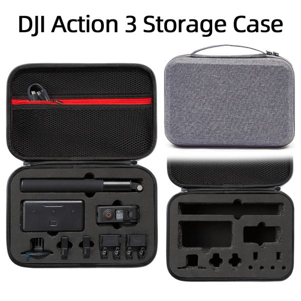 Cameras pour DJI Action 3 Case de transport Sac de rangement Accessoire de caméra pour DJI OSMO Action 3 Bags de protection Bag Sac à main