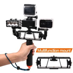 Caméras pour gopro, accessoire multifonction, support Xiaomi Yi 4K, joints de caméra, bras de lampe de route, adaptateur de lumière, support à 3 voies