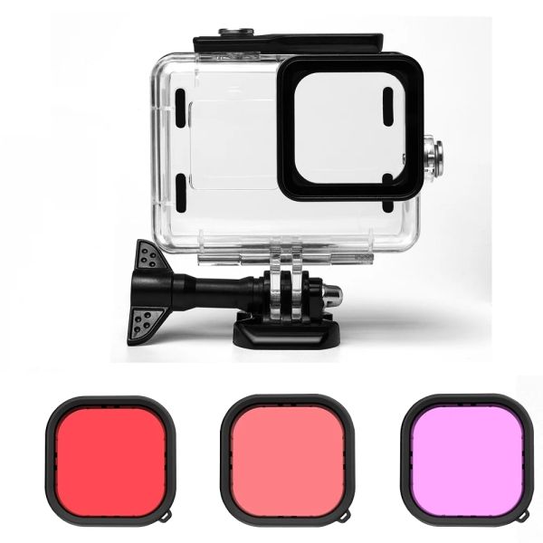 Caméras pour GoPro Hero 10 9 Noir sous-marin étanche Affaire de la plongée Couverture de protection Montant du logement pour Go Pro 9 Accessoires