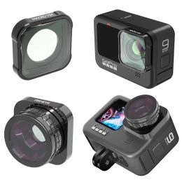 Camera's voor GoPro Hero 9 10 Black Accessoires Filter Fisheye Macro 15x Close -Up Lens Protective Cover Protector voor Go Pro Hero9