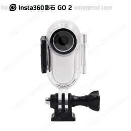 Caméras pour INSTA360 GO2 Shell imperméable 30m Shell Shell Sports Camera Protective Shell Bracket Accessoires