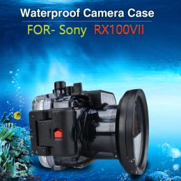 Camera's voor Sony Rx100 Mark 7 VII60M Camera Waterdichte behuizing onderwater Sumergible Case SCUBA DIVA DIVA FOTOGRAFIE VIOROGRAFIE ACCESSOIRE