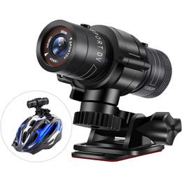 Caméras Full 1080P HD Caméra d'action extérieure étanche vélo moto casque caméra sport DV vidéo voiture DVR F9 Mini caméscope