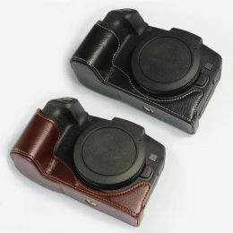 Cameras Vraiment réel en cuir demi-caméra Grip Grip Hand Strap pour Canon EOS RP