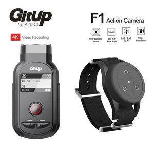 Camera's Gitup F1 160 graden 4K WIFI-actiecamera Dualband WiFi-frequentie 5.8G 2.4G RF Polsafstandsbediening Bekijk videorecorder