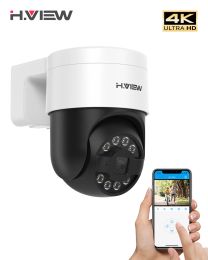 Cameras H.View CCTV Security Poe IP Camera PTZ 5MP 8MP 4K DOME SUPPORT VIDÉO AUDOOR AUDOOR POUR LE SYSTÈME NVR XMEYE