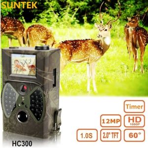 Cameras HC 300m Hunting Game Camera MMS Trap photo HD Scouting infrarouge Traine de chasse extérieure Caméra vidéo noir IR NIGHT VISION CAME