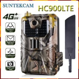 Cámaras HC900LTE 4G Camera de senderos de caza 20MP 1080p TRAPS PHOPS 0.3S MMS/SMS/SMTP/FTP Cámaras de vigilancia de vida silvestre 44led IP65