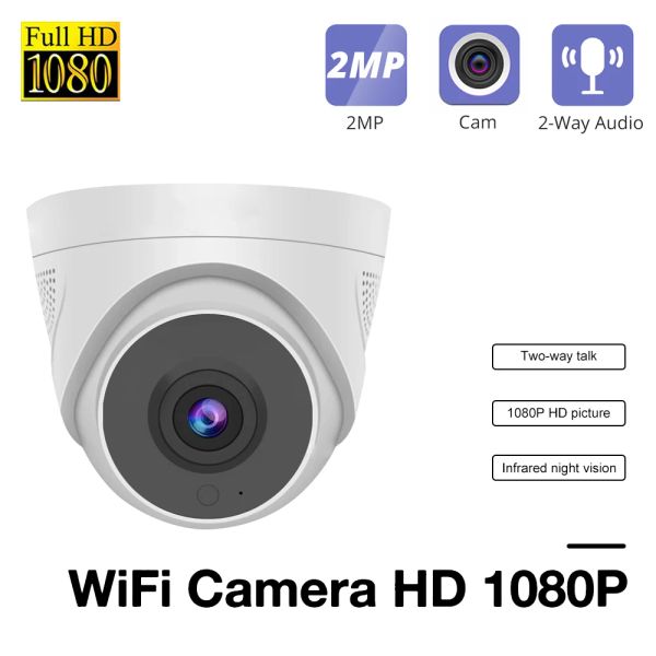 Caméras hd 1080p ip caméra de caméra intérieure de sécurité intérieure wifi monitor webcam détection de mouvement de surveillance sans fil caméscope