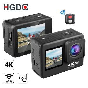 Caméras hgdo caméra 4k 30fps 20MP 2,0 pouces LCD EIS Écran WiFi Télécommande étanche.