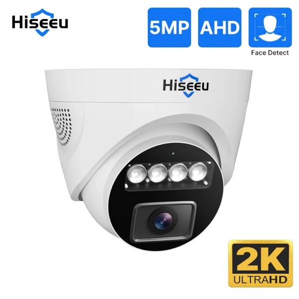 Cámaras Hiseeu 5MP AHD Camera H.265 Interior Visión impermeable Video REAL TIEMPO CCTV Vigilancia Dome Camera XMEYE Pro Aplicación