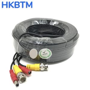 Cámaras HKBTM Alta calidad Seguridad de cable BNC Camera CCTV DC Power Copper Core AHD CVI Video Vigilancia Sistema DVR