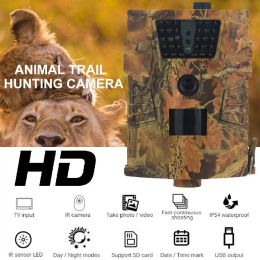 Cameras HT001B 12MP 1080P Vision nocturne LED Animaux sauvages photo Trail Hunting Camera Accessoires sportifs extérieurs