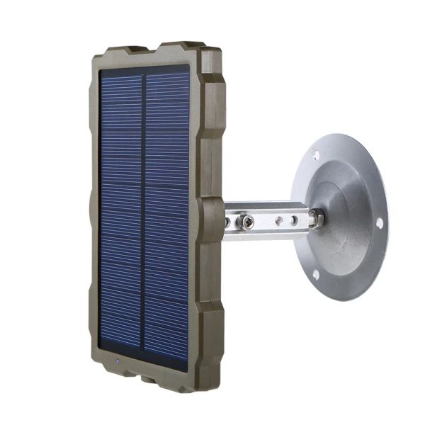 Cámaras Camera de caza Batería Panel solar Cargador de 1.5W Paneles de carga solar Eficantes externos Batería de litio incorporada de 1500 mA