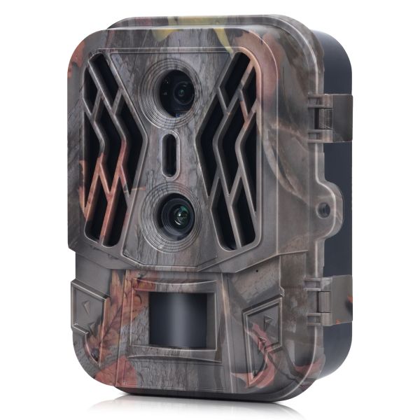 Cameras Hunting Dual Lens Trail Camera 36MP 4K Motion Activé de la faune activée No Glow Night Vision Vision Wildlife Scouting Camera