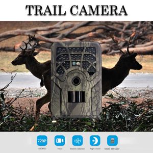 Cameras Chasse Wild Trail Camera 12MP 720p Outdoor Wildlife Trail Night Vision Thermal Imager Video Caméras Pour la chasse au scoutisme jeu