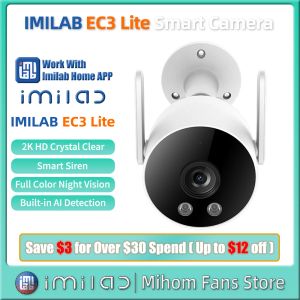 Camera's IMILAB EC3 Lite Smart Home Security Camera WiFi IP 2K HD Outdoor Video Surveillance Webcam Mornitor CCTV IP66 CAM Globale versie