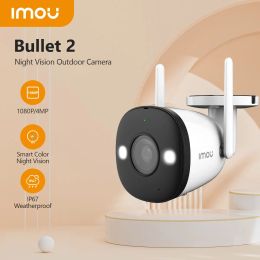 Cameras IMou Bullet 2 2MP / 4MP WiFi IP Camera Outdoor 16x Digital Zoom 2,8 mm Camerie sans lentilles