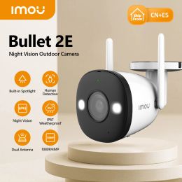 Camera's IMOU Bullet 2e 2mp Full Color Night Vision Camera Wifi Outdoor Waterdichte Home Beveiliging Human Detect IP -camera