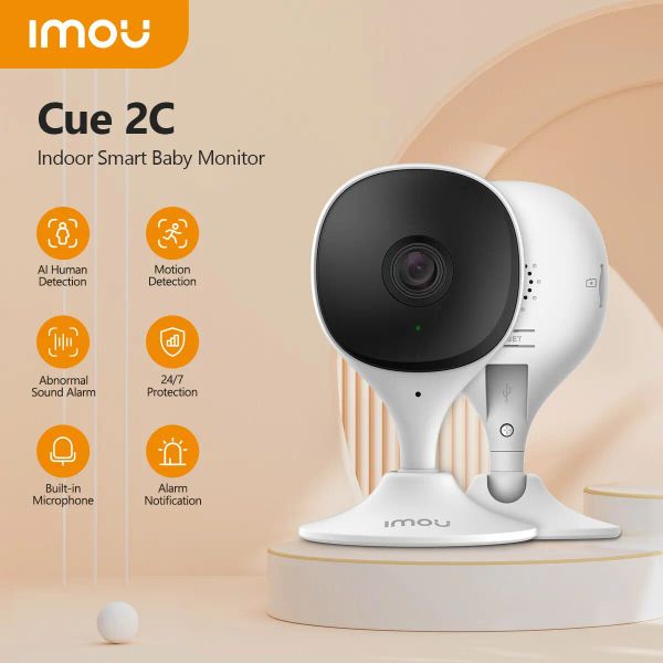 Cameras IMou Cue 2C 1080p Action de sécurité Caméra intérieure Monitor de vision nocturne Dispositif vidéo MINI MINI SURVEILLANCE WIFI IP CAMERIE