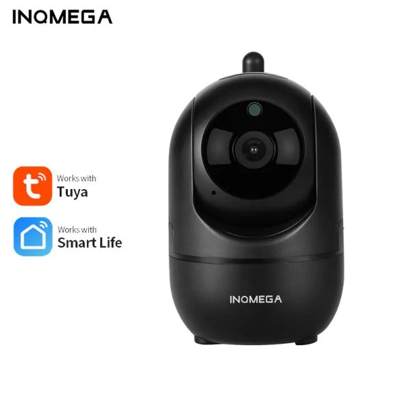 Cameras Inqmega 1080p Cloud IP Camera Auto Tracking Surveillance Mini Camera Home Security Wireless WiFi Network CCTV CAPACE APPUT TUYA