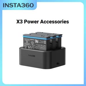 Cámaras Insta360 X3 Batería 1800MAH Coscho de carga Accesorios de alimentación original Compatibilidad Insta360 x3