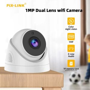 Caméras IP Camera WiFi Surveillance 1MP 720p Night Vision Array Security Indoor Dome P2P CCTV VIDEO HD CAM APP VI365 PIXLINK HB45