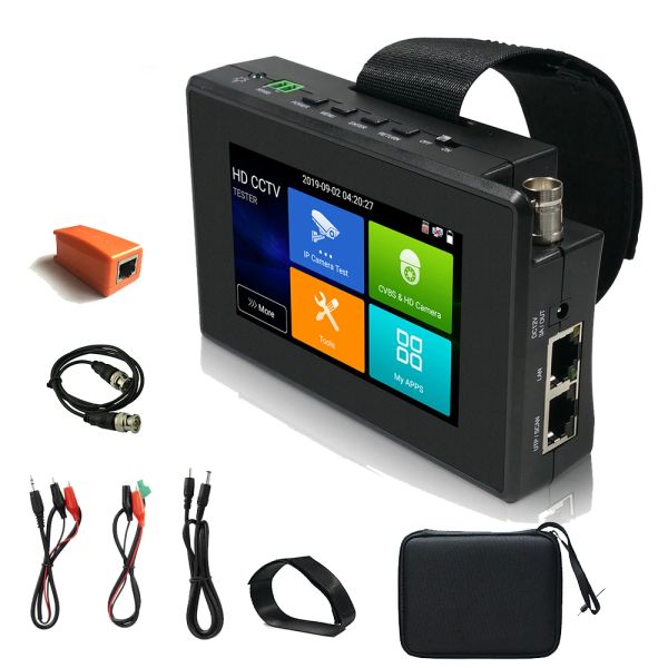 Cámaras IPC1800PLUS 1080P 5IN1 TVI AHD CVI Analógico IP CCTV Tester de cámara Build In Battery Security Tester Monitor Test de audio PTZ