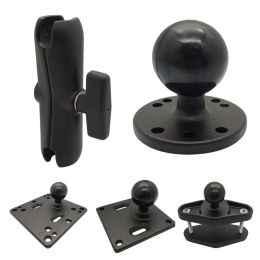 Camera's JadKinnersta Aluminium 1,5 inch Ballhead Base Mount Dubbele Socket Arm voor motorcamera Truck Boat Yacht